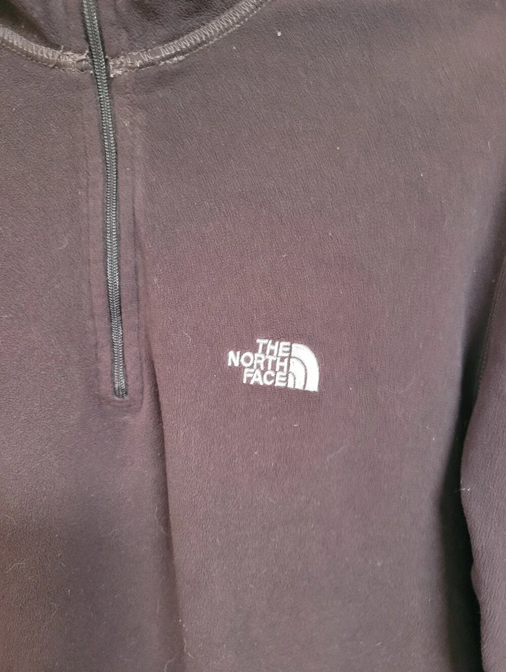 The North Face TKA 100 1/4 zip Brown fleece pullover